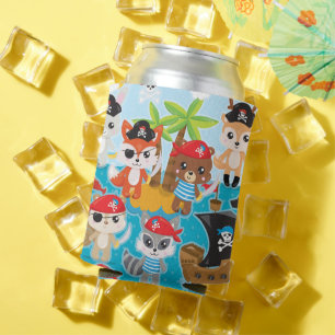 Animal Crew Party Pirate Can Cooler