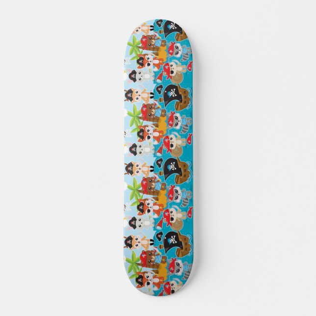 Animal Crew Party Pirate  Skateboard (Front)