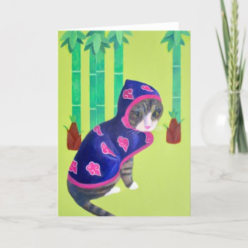 Animal Crossing Bamboo Cat Card