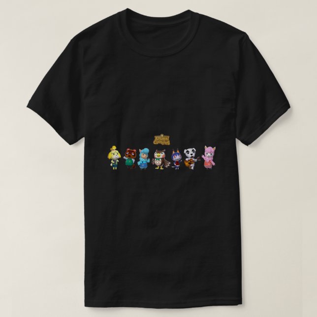 Animal Crossing Character Lineup  T-Shirt (Design Front)