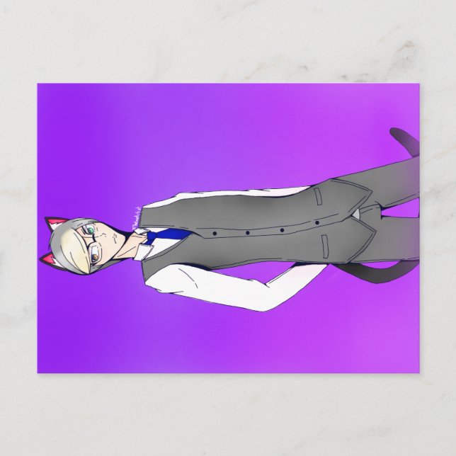 Animal Crossing Humanized Raymond Postcard (Front)