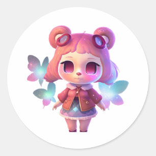 animal crossing judy: Cute Vinyl Sparkly sticker