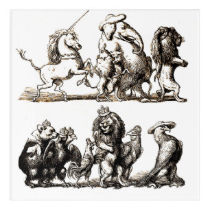 Animal Cute Art Unicorn Elephant Lion Zoo