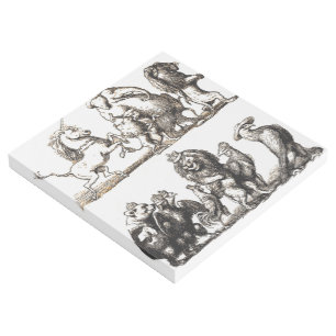 Animal Cute Art Unicorn Elephant Lion Zoo