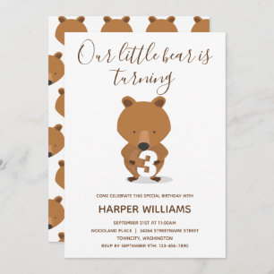 Animal Cute Kid Birthday Invitation