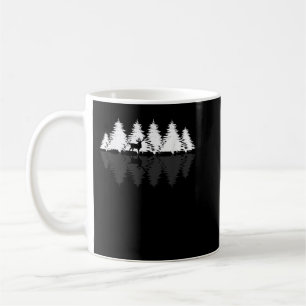 Animal Deer Trees Outdoor Nature Wildlife Reflecti Coffee Mug