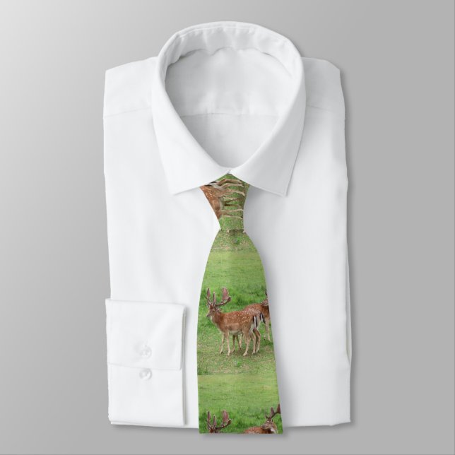 animal, deer, wildlife, forest, meadow, hunting, G Neck Tie (Tied)