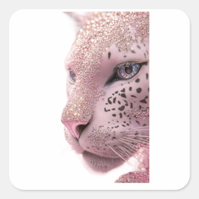 animal designs square sticker (Front)