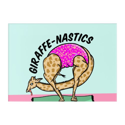 Animal doing gymnastics acrylic print