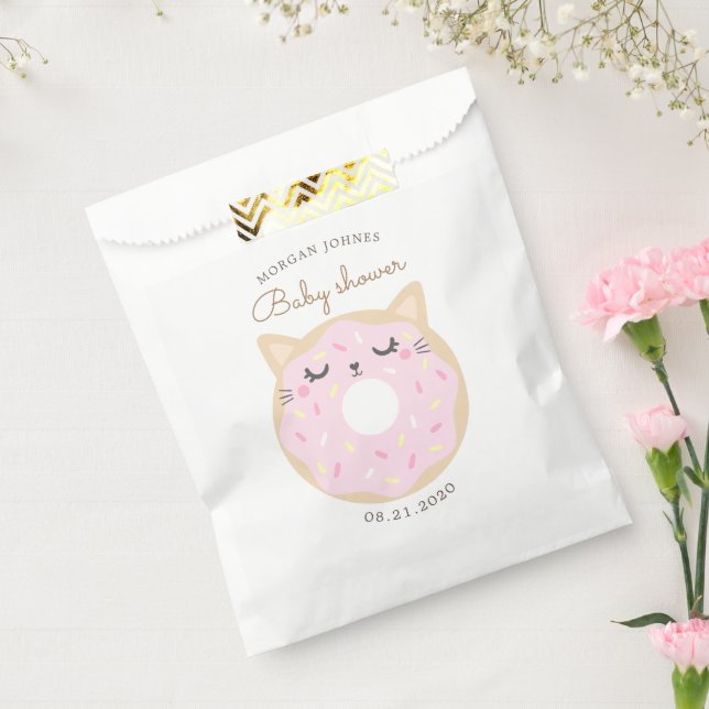 Animal Donuts Cute Baby Shower Monogram Favor Bag (Sealed)
