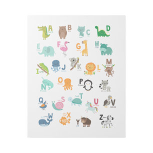 Animal Doodle Alphabet Gallery Wrap