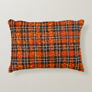 Animal Dots Plaid Mix Pattern Seamless Art. Fabric Accent Pillow