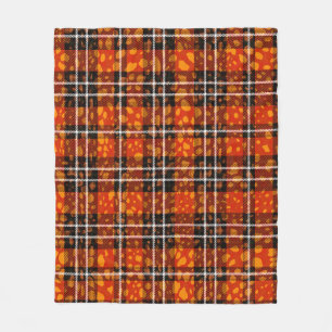 Animal Dots Plaid Mix Pattern Seamless Art. Fabric Fleece Blanket