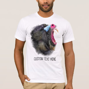 Animal Drawing Collection Mandrill - Add Your Text T-Shirt