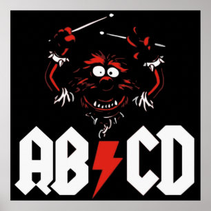 Animal Drummer ACDC Poster
