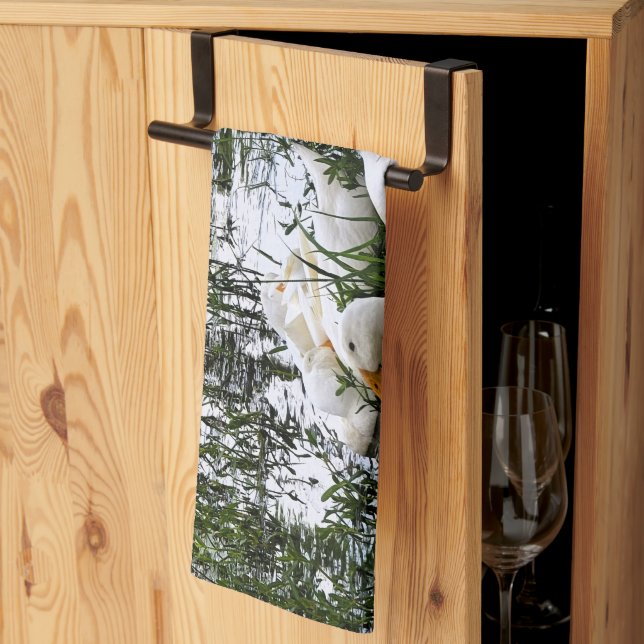 Animal Duck Pond Kitchen Towel (Thirds Fold)