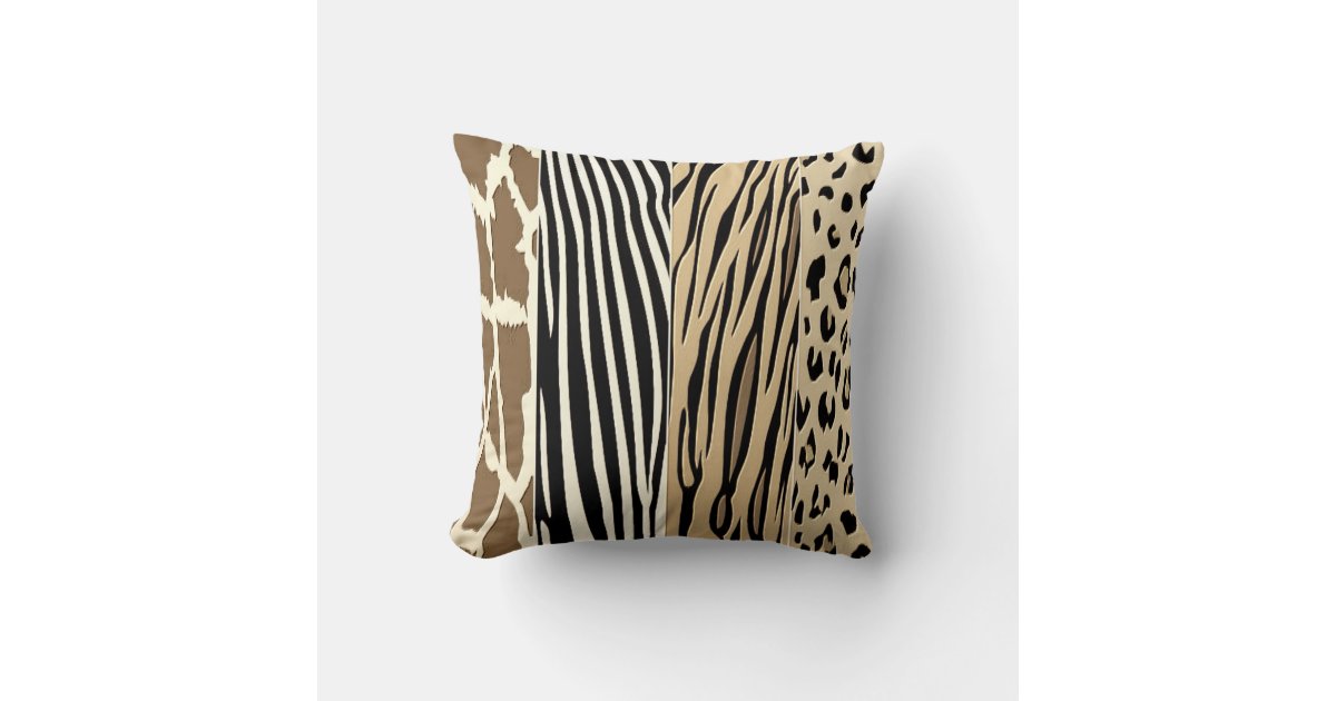 Animal Embossed Printed Zebra Stripe Pillow Zazzle