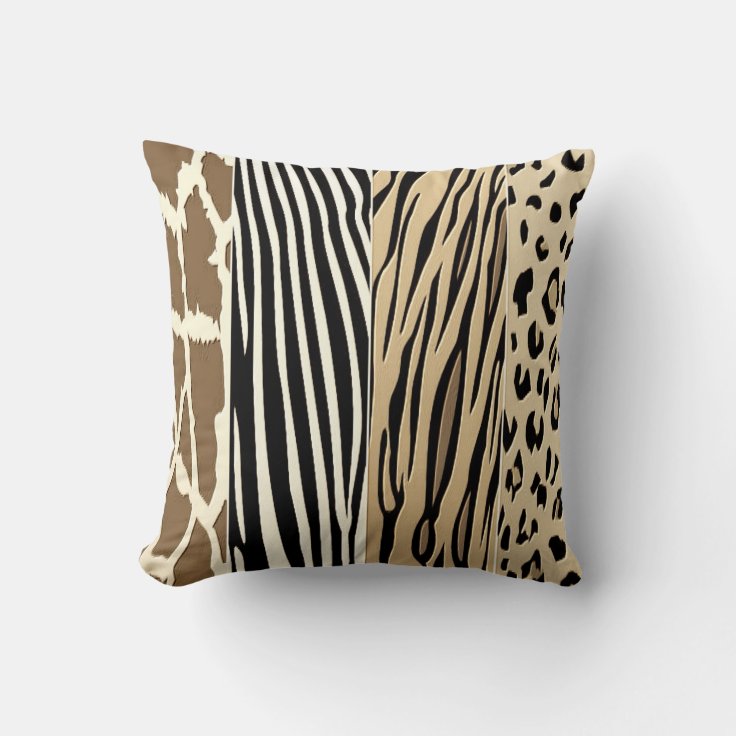 Animal Embossed Printed Zebra Stripe Pillow Zazzle
