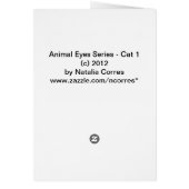 Animal Eyes Series - Cat 1 Cards (Back)