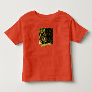 Animal Face Hypnotizing Cat Eyes Toddler T-shirt