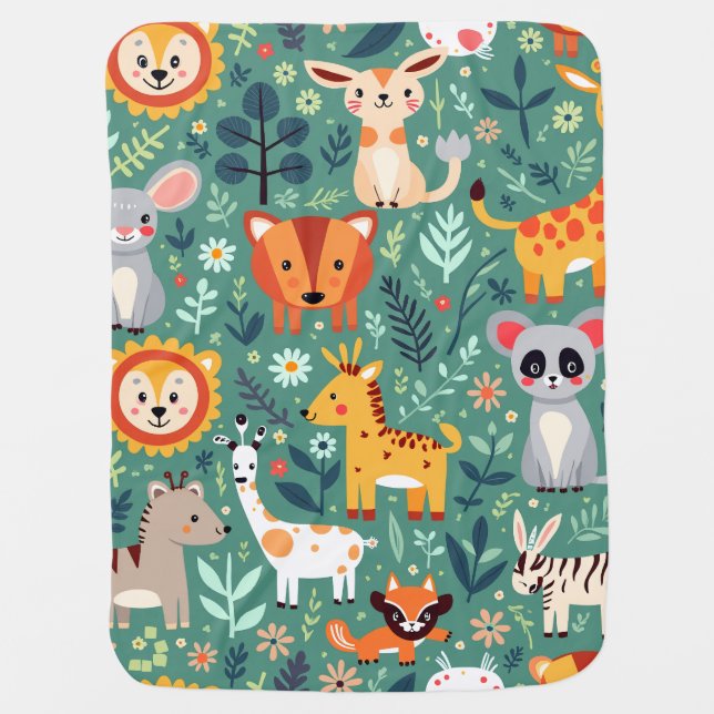 Animal Farm Baby Blanket (Front)