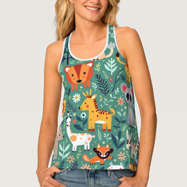 Animal Farm Image Sleeveless Tank Top (Front)