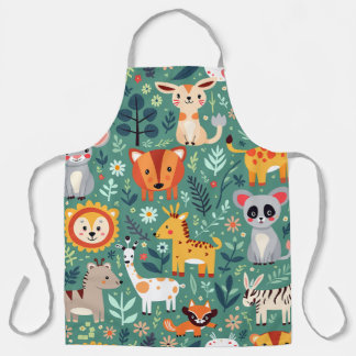 Animal Farm Pattern Image Apron