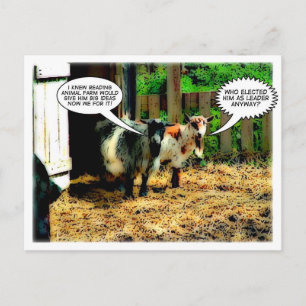 Animal Farm : The Revolution begins! Comic Book Postcard