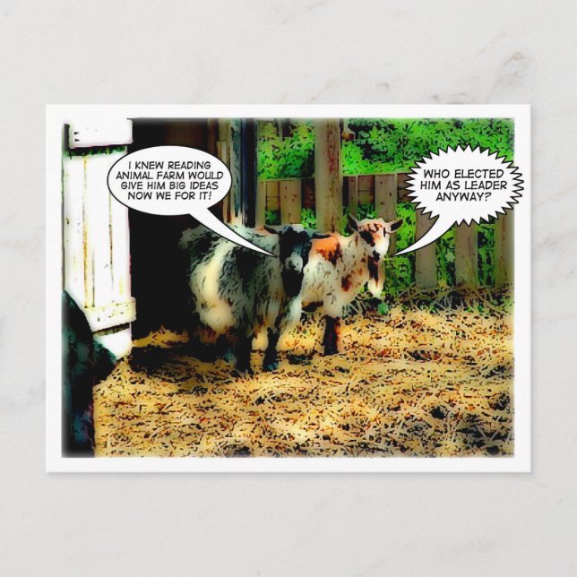 Animal Farm : The Revolution begins! | Comic Book Postcard (Front)