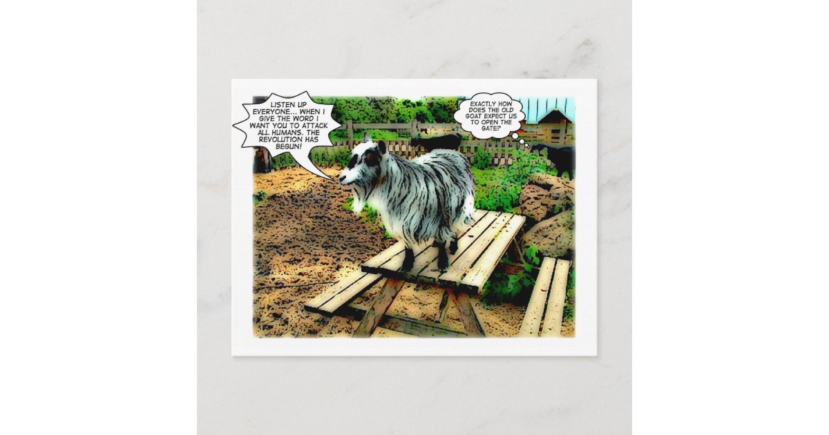 Animal Farm : The Revolution begins! | Comic Book Postcard | Zazzle Animal Farm : The Revolution begins! | Comic Book Postcard | Zazzle