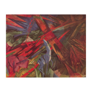 Animal Fates by Franz Marc, Vintage Cubism Art