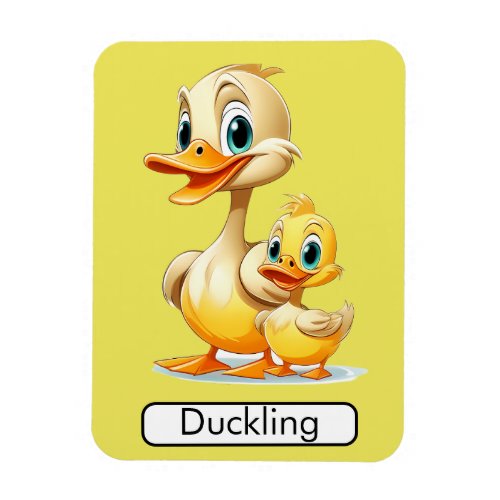 Animal Flashcard Duck Dukilng kids Learning Magnet