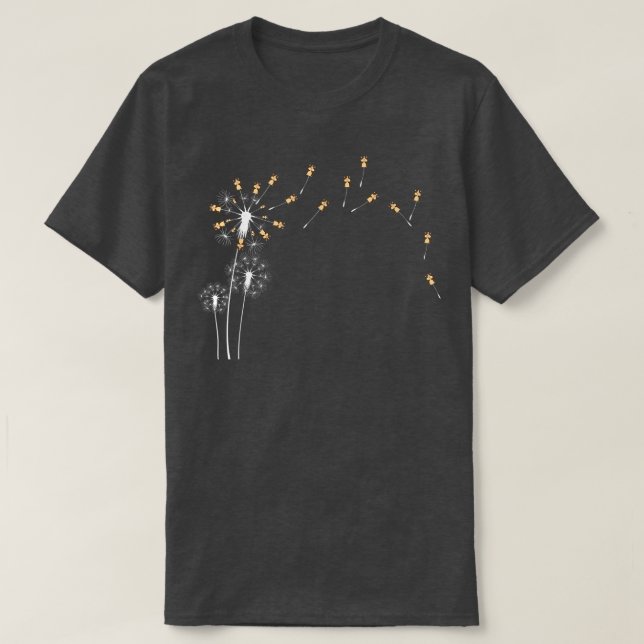 Animal Flower Plant - Dandelion Guinea Pig  T-Shirt (Design Front)
