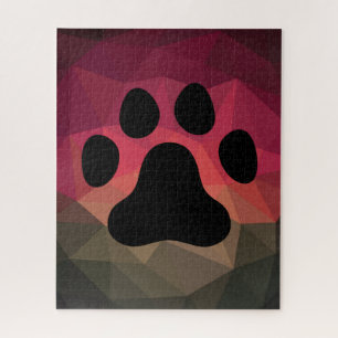 Animal footprint, cat/dog paw jigsaw puzzle
