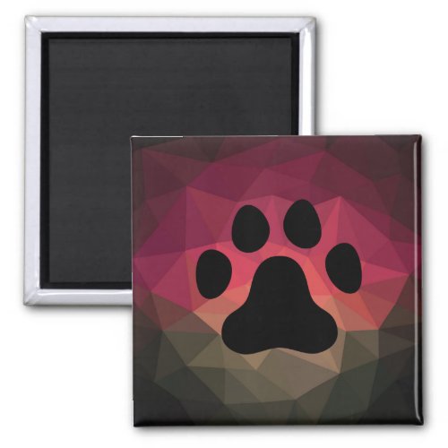 Animal footprint pet paw geometriceffect  magnet