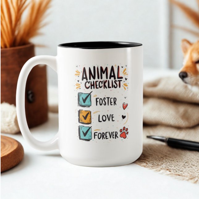 Animal Foster Parent Coffee Mug (Personalized pet foster coffee mug)