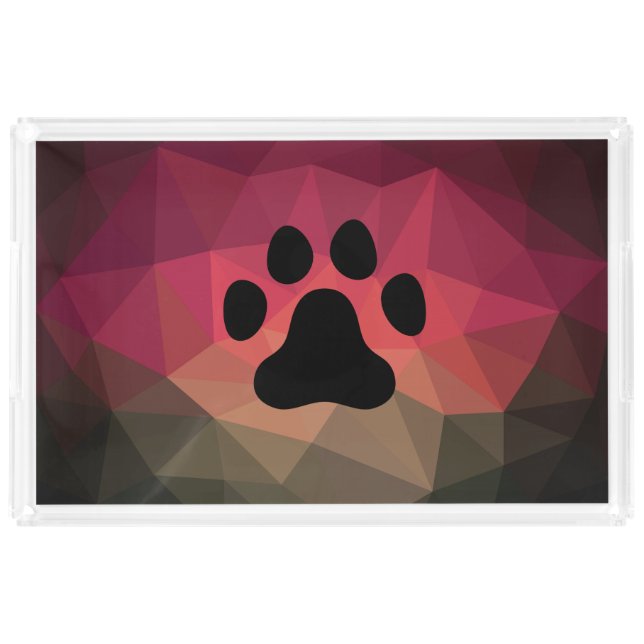 Animal friendly design, dog/cat paw serving tray (Front)