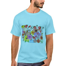 Animal Friends Among the Flowers