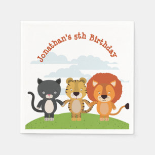 Animal Friends Birthday  Napkins
