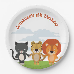 Animal Friends Birthday  Paper Plates