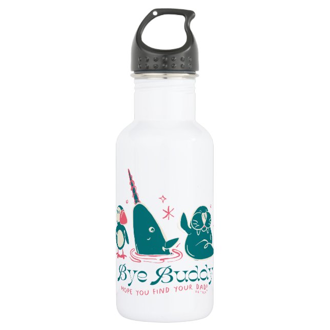 Animal Friends - Bye Buddy Hope You Find Your Dad Stainless Steel Water Bottle (Front)