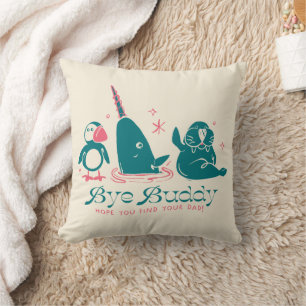 Animal Friends - Bye Buddy Hope You Find Your Dad Throw Pillow