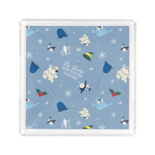 Animal Friends "Bye Buddy" Winter Pattern Acrylic Tray