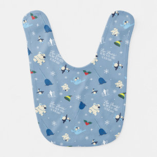 Animal Friends "Bye Buddy" Winter Pattern Baby Bib