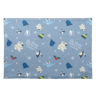 Animal Friends "Bye Buddy" Winter Pattern Cloth Placemat
