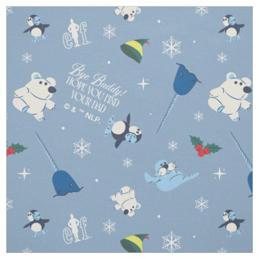 Animal Friends "Bye Buddy" Winter Pattern Fabric