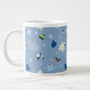 Animal Friends "Bye Buddy" Winter Pattern Giant Coffee Mug