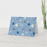 Animal Friends "Bye Buddy" Winter Pattern Holiday Card