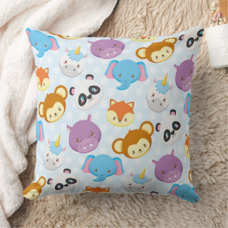 Animal Friends Throw Pillow 20" x 20"