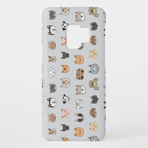 Animal Fun Cats Dogs Doodle Mix Case_Mate Samsung Galaxy S9 Case
